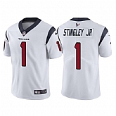 Nike Texans Men & Women & Youth 1 Derek Stingley Jr. White Youth 2022 NFL Draft Vapor Untouchable Limited Jersey,baseball caps,new era cap wholesale,wholesale hats